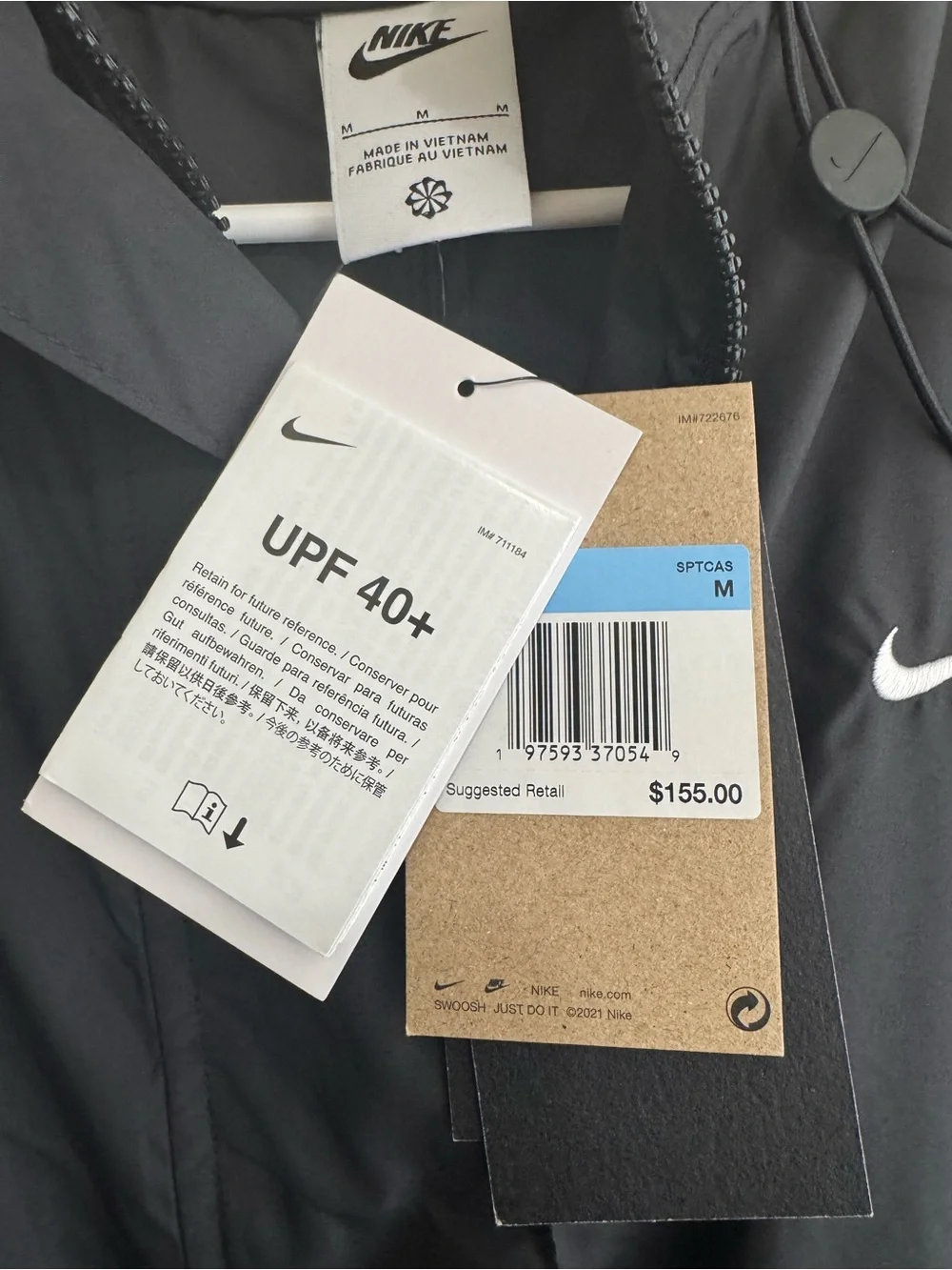 Nike Sportswear Essential Trench Coat Jacket with hoodie